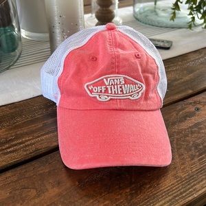 Vans pink and white “dad” hat